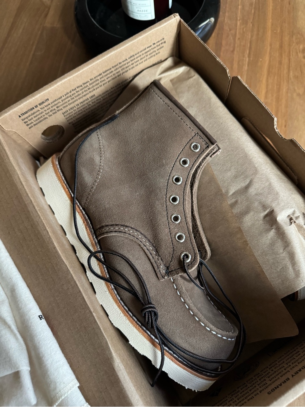 NWT Men's Redwing Heritage Suede Brown/Tan Boots size 7.5